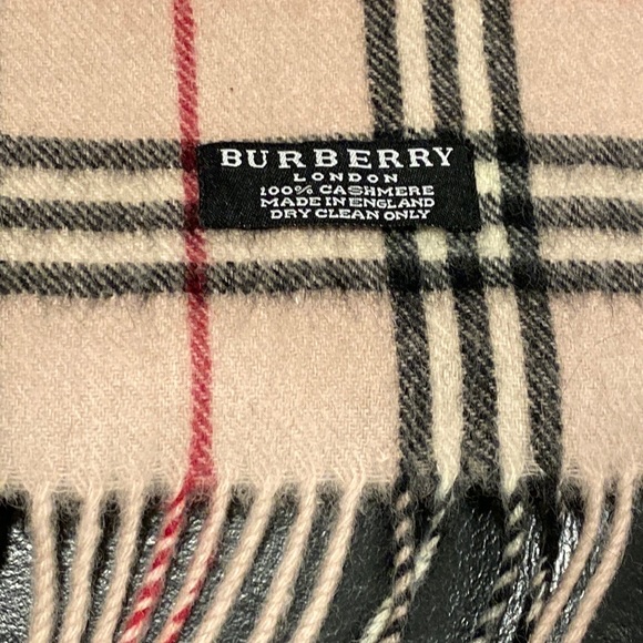 Burberry London authentic 80” long scarf cashmere England classic print - Picture 4 of 16